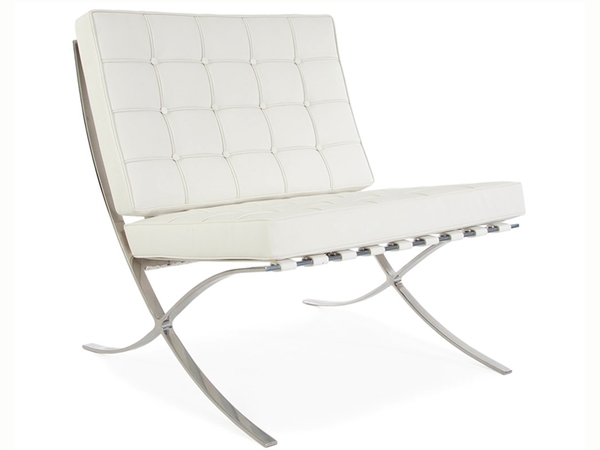 Barcelona chair - White