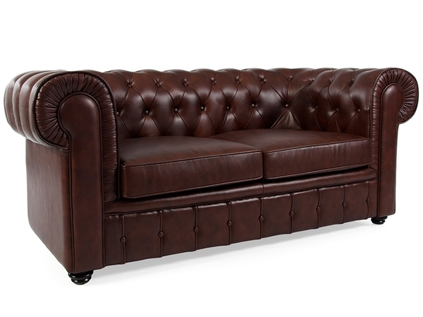 Chesterfield Sofa 2 Seater - Brown