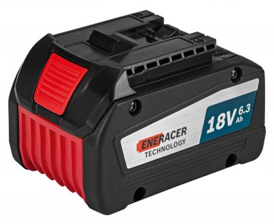 Concentrated energy and performance for the Bosch GBA 18 V 6.3 Ah EneRacer Professional