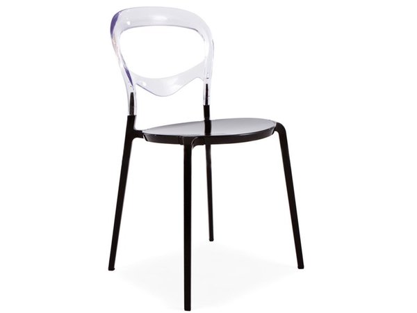 Domino Chair - Transparent/Black