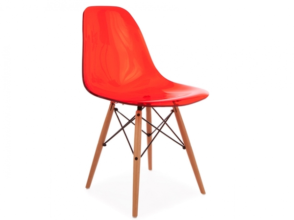 DSW chair - Clear red