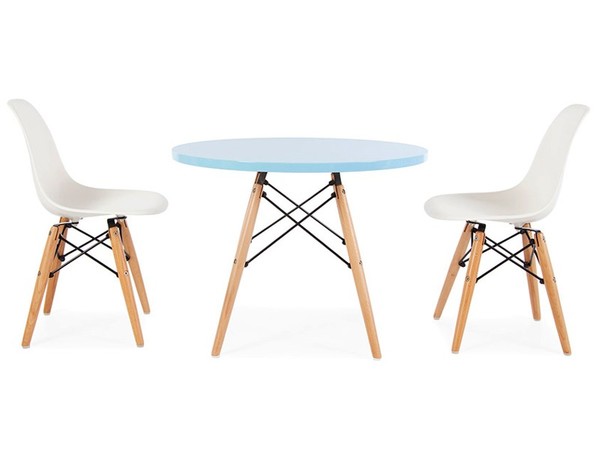 Eames kids table - 2 DSW chairs