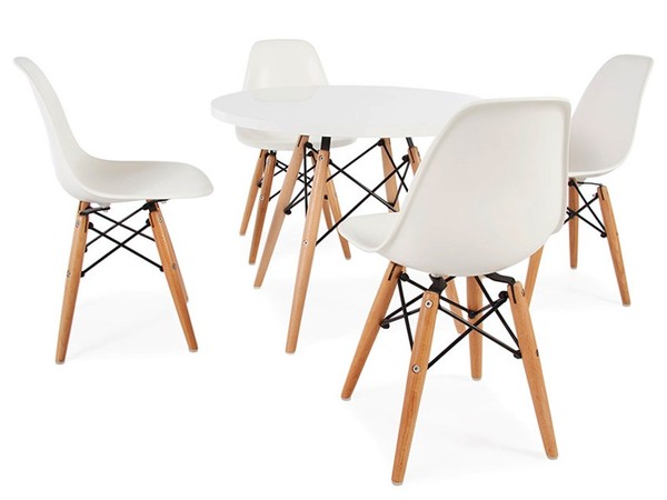 Eames kids table - 4 DSW chairs