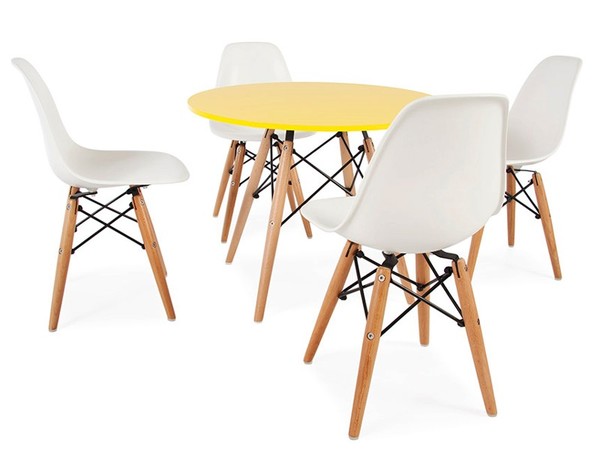 Eames kids table - 4 DSW chairs