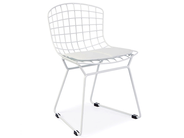 Kids Bertoia Wire Side Chair - White