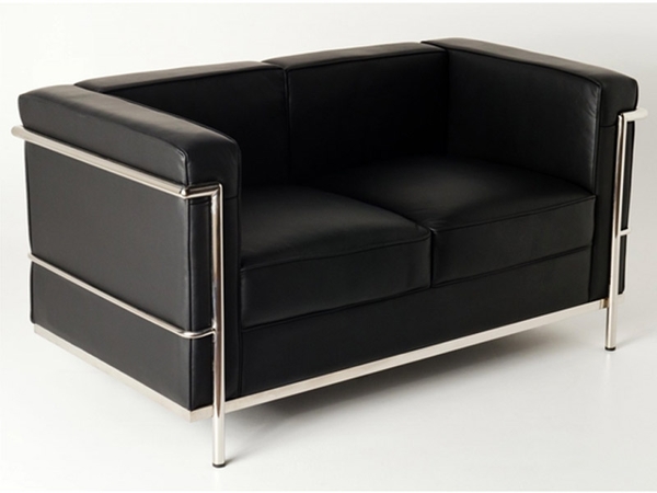 LC2 Le Corbusier 2 Seater - Black