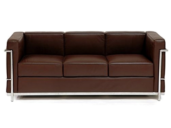 LC2 Le Corbusier 3 seater - Brown