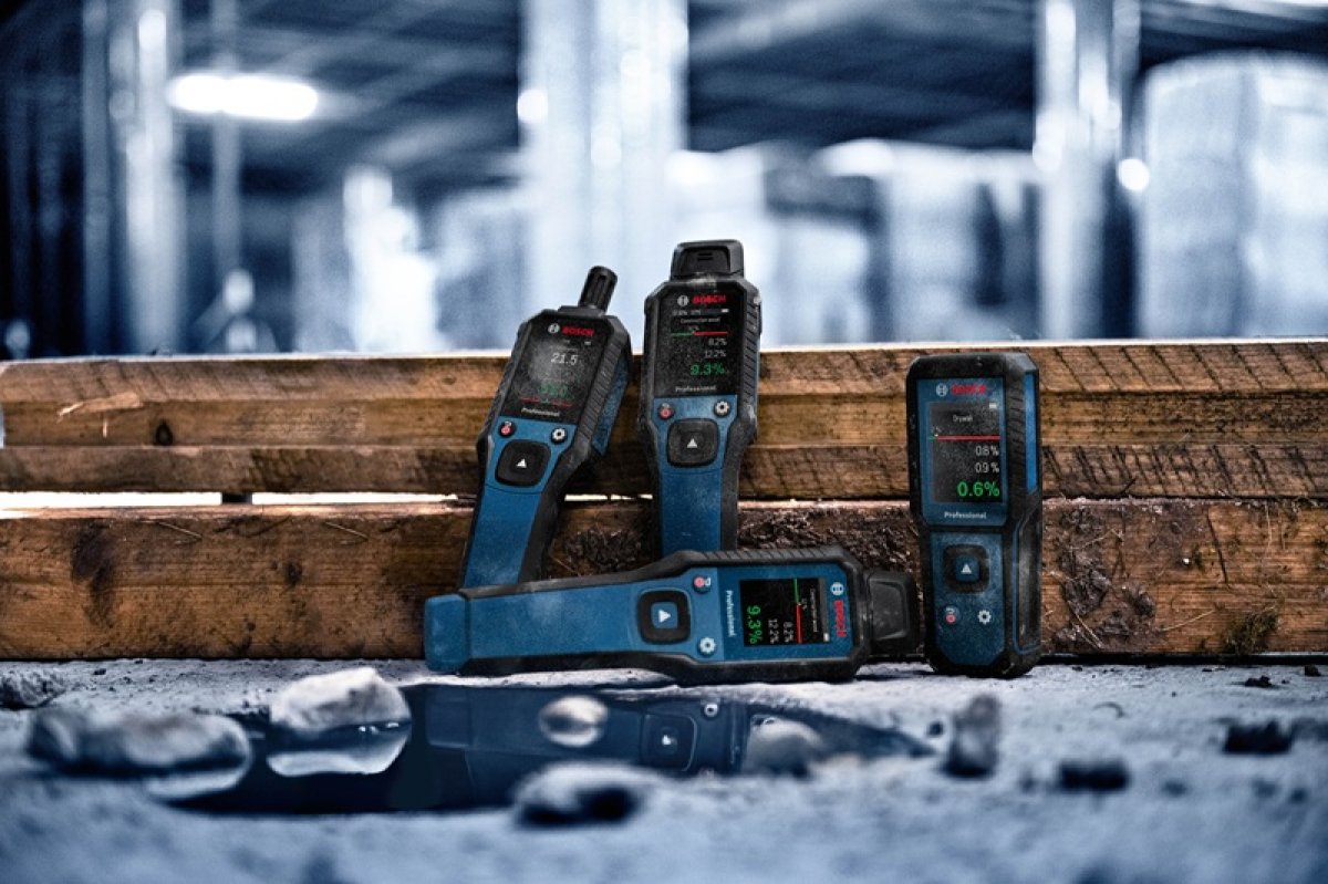 New Bosch Professional range of moisture and temperature detection tools