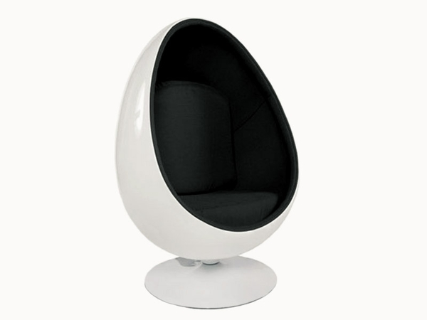 Ovale Egg Chair Aarnio- Black