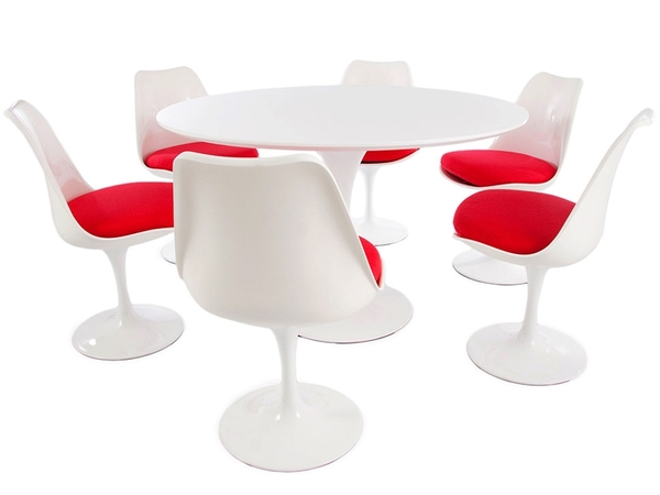 Tulip table Saarinen and 6 chairs