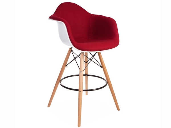 Wool padded DAB bar chair - Rouge